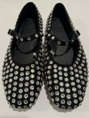 Rhinestone Studded Flats